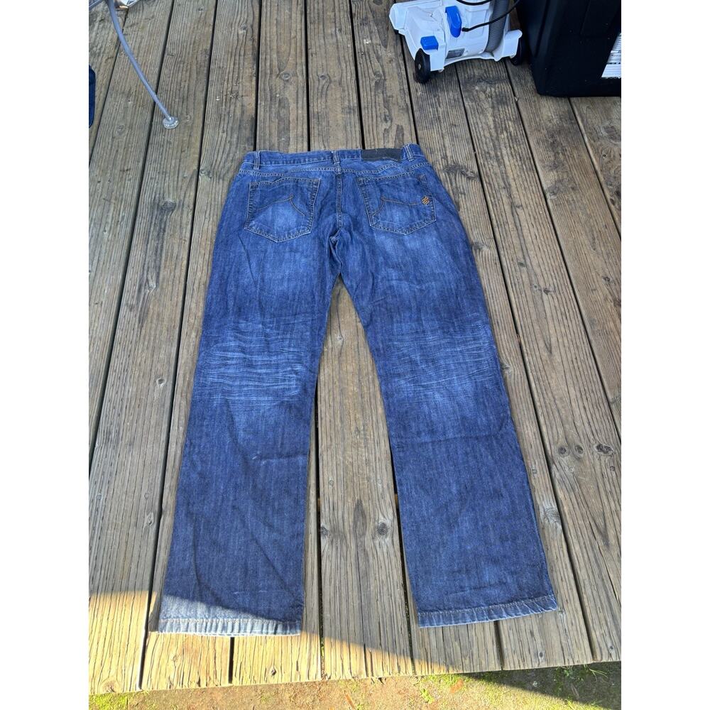 Vintage Y2K Rocawear Size 38x34 Blue Jeans Baggy Wide Leg